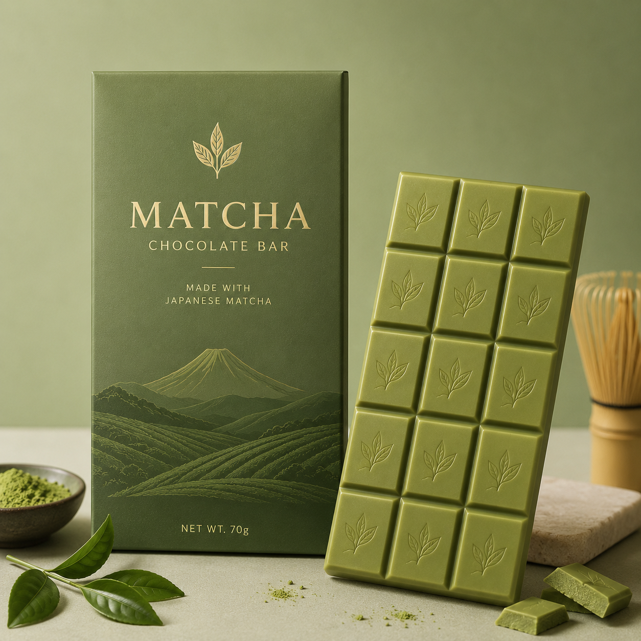 Matcha Chocolate Bar